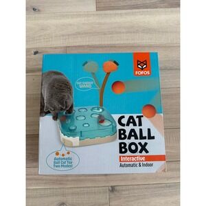 Brand New Fofos Interactive Cat Ball Box toy